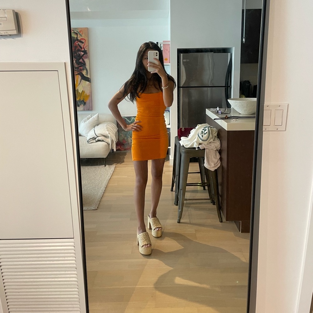 Orange dress